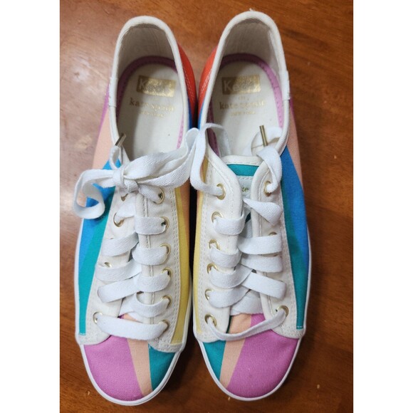 Keds X Kate Spade Collaboration Women's Size 6.5 Triple Kick Sneakers Lace Up - Picture 4 of 8